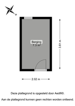 Floorplan - Damsterdiep 139, 9713 EB Groningen